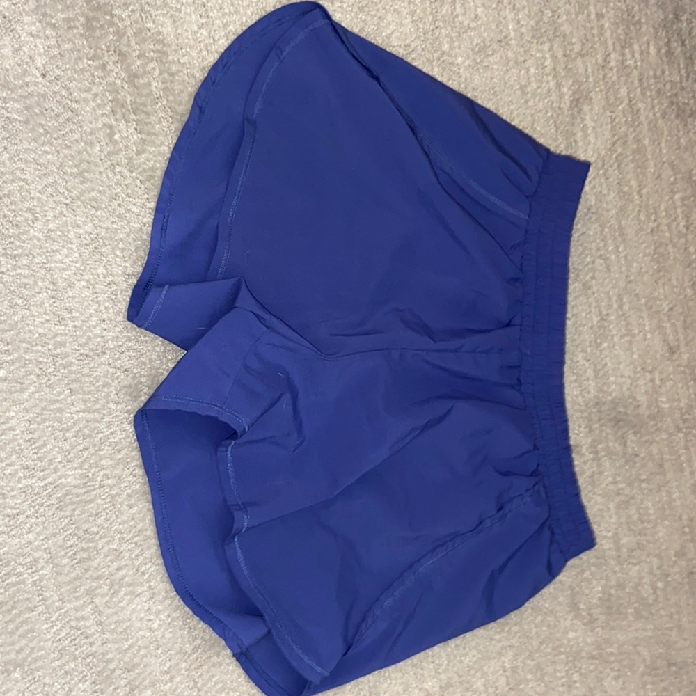 Bluish purple athletic shorts